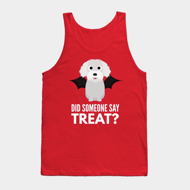 Bichon Frise Halloween Trick or Treat Tank Top by DoggyStyles